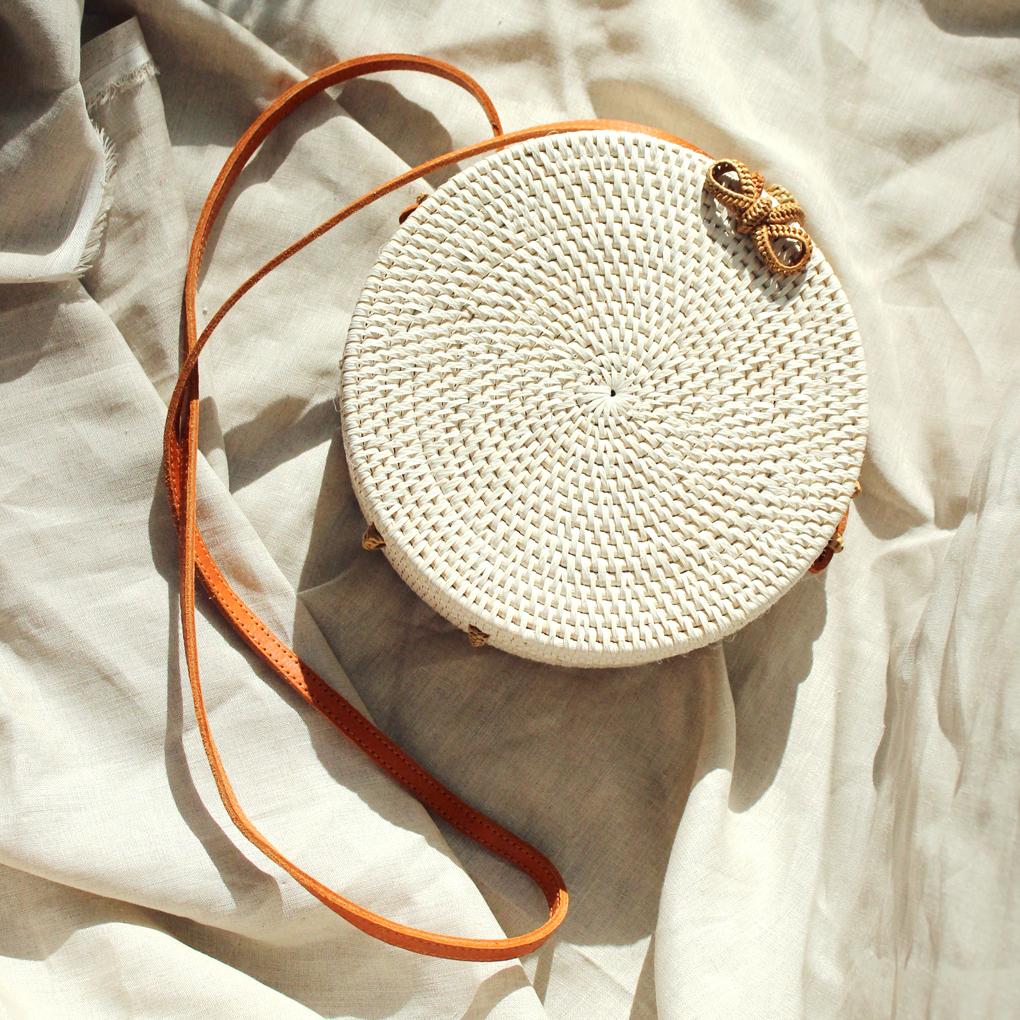 Indian Handmade Round Jute Bag Shoulder Bag Beach Purse Raffia straw  Handbags | eBay