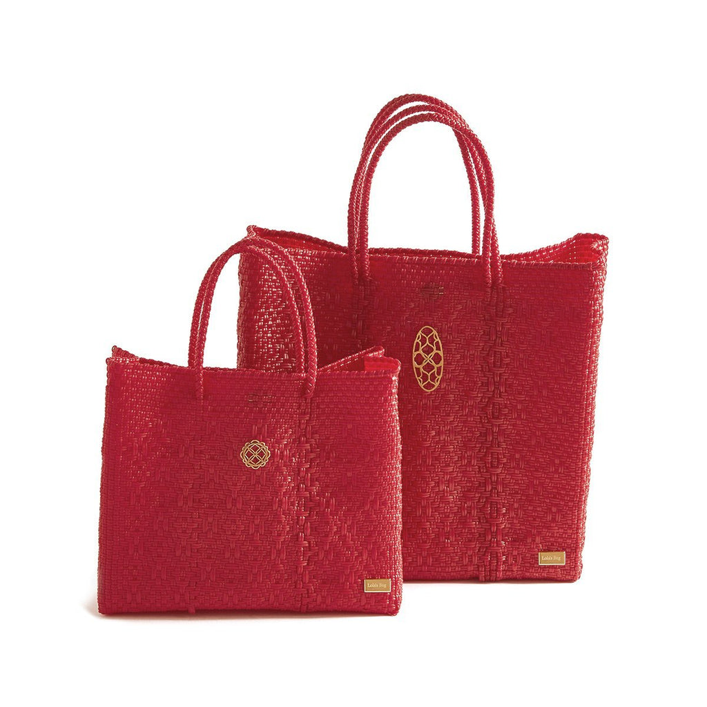 SMALL RED TOTE BAG