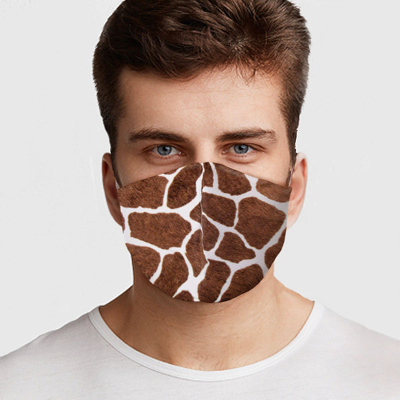 Giraffe Pattern Face Cover