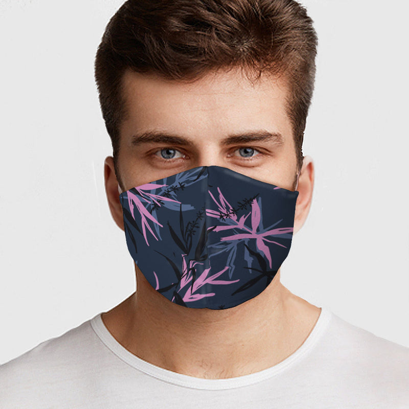 Pink Flower Face Cover
