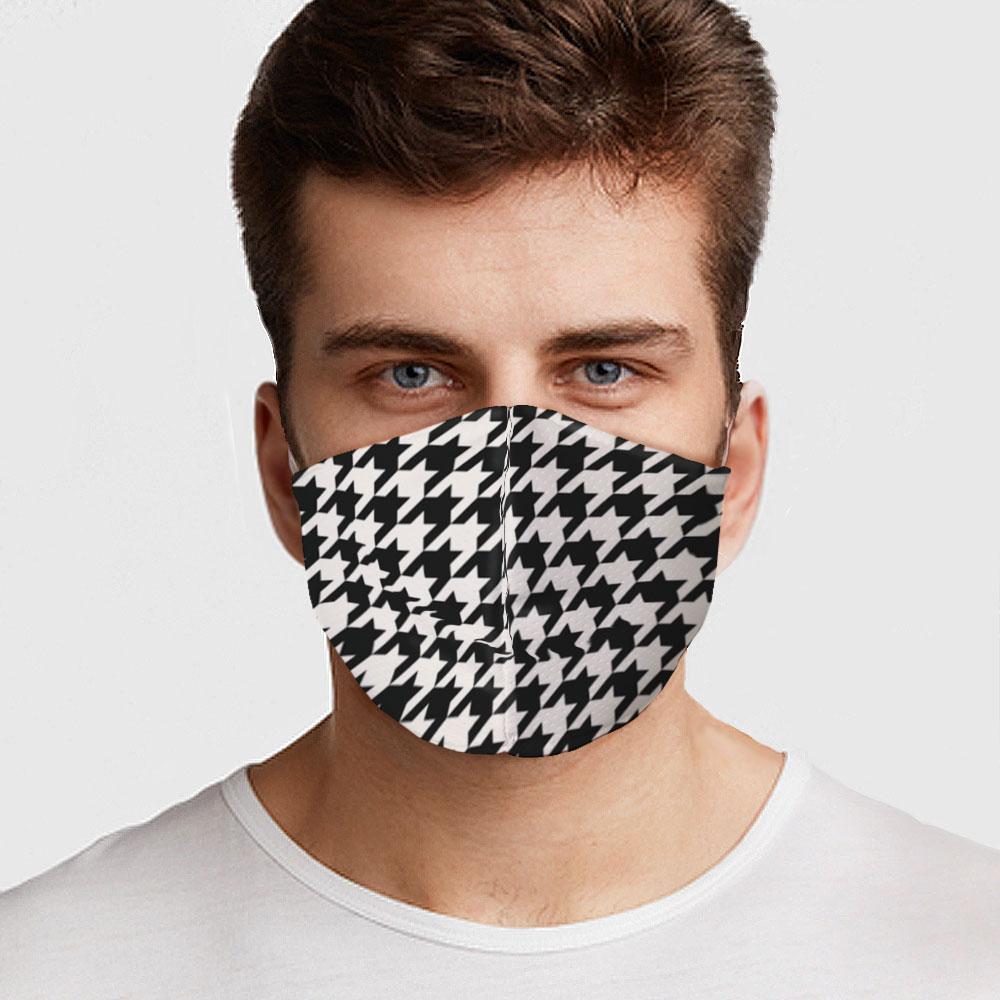 Houndstooth Face Cover