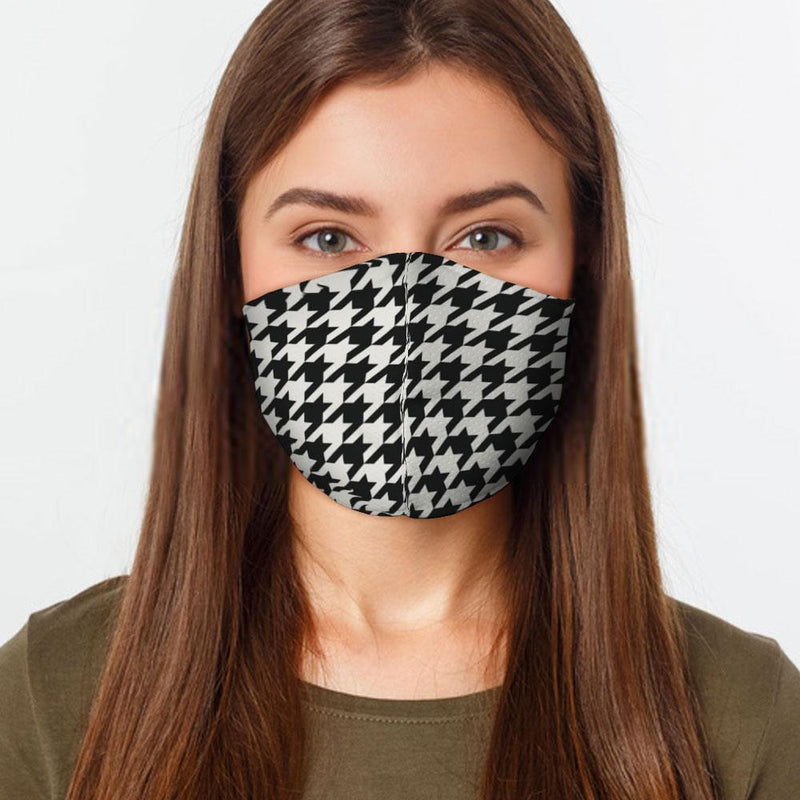 Houndstooth Face Cover